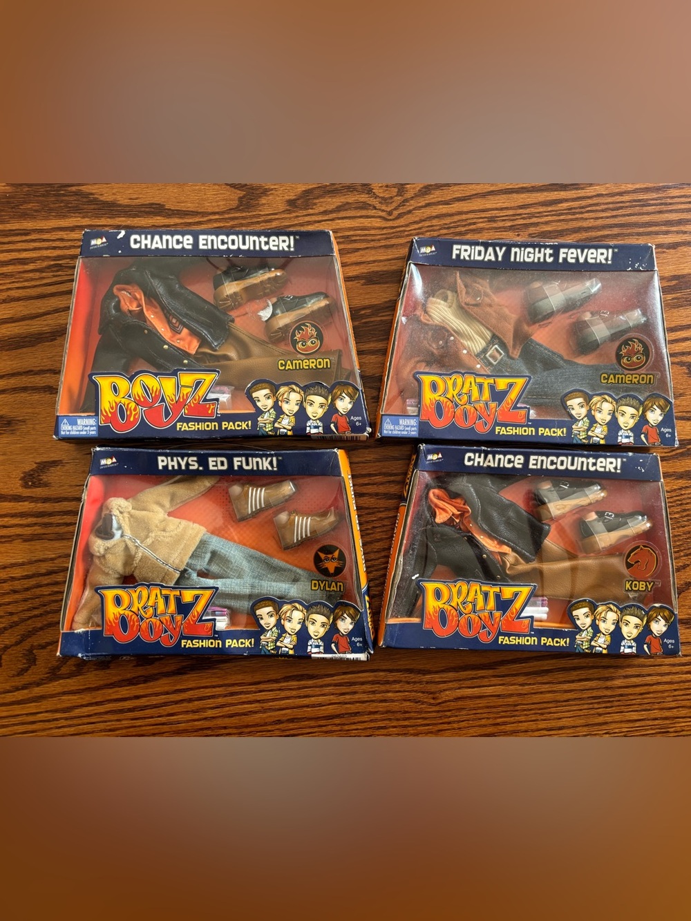Bratz Boyz Set 4 Fashion Packs Clothes